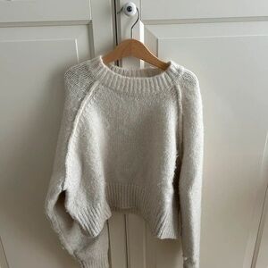 Zara Cream Crew Neck Sweater